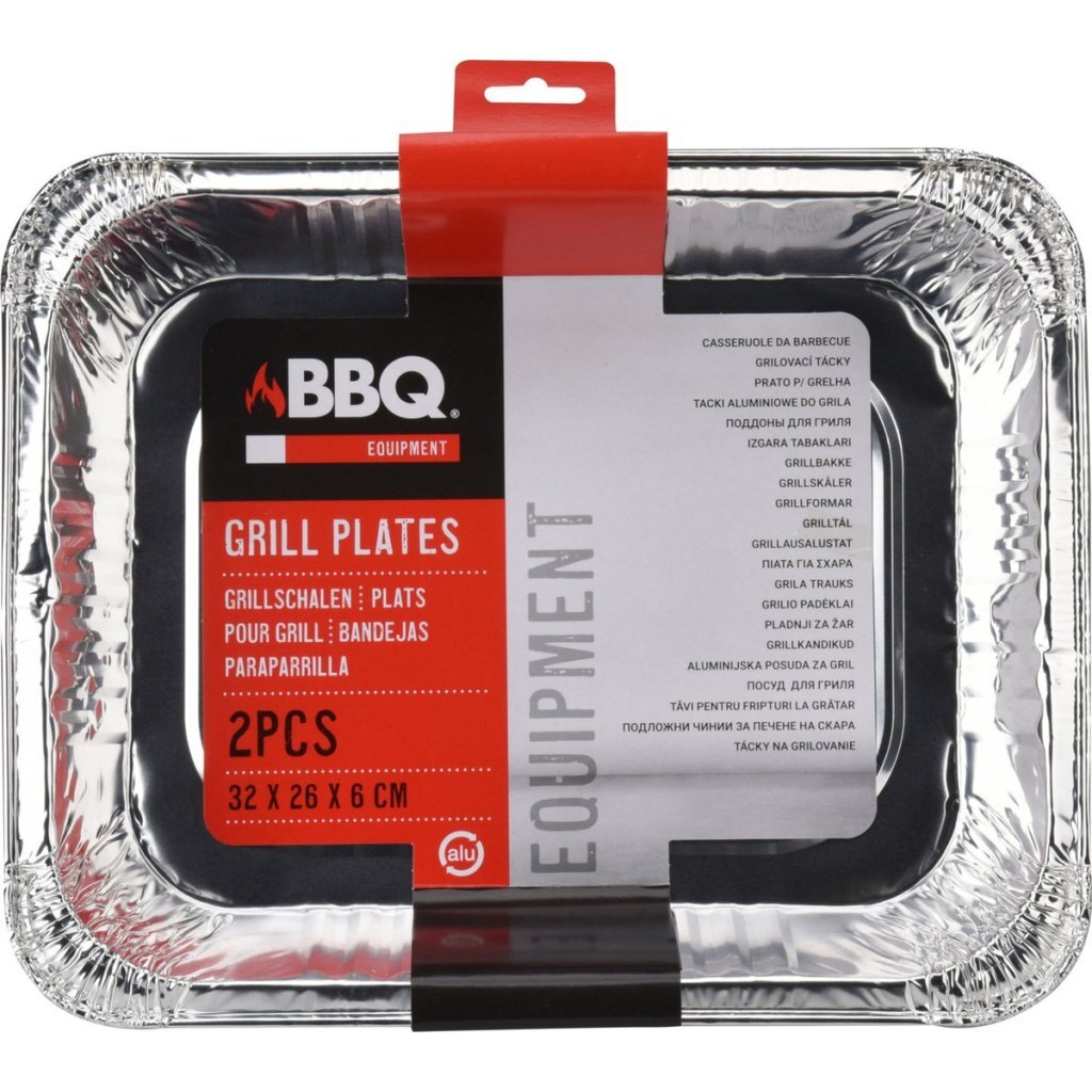 BBQ\u0020Aluminium\u0020Grillbak\u002032x26x6\u0020cm\u00202\u0020Stuks