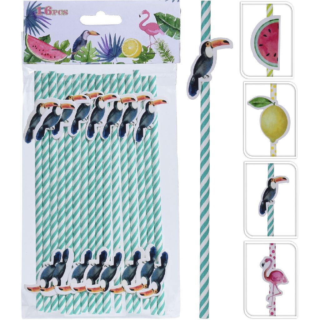 Papieren\u0020Rietjes\u0020met\u0020Figuur\u0020Assorti