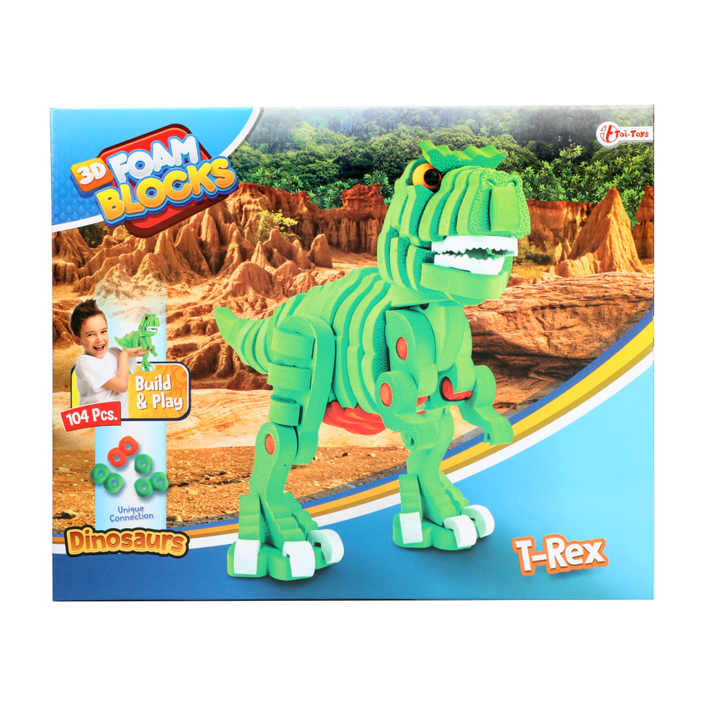 Toi\u002DToys\u0020Knutselpuzzel\u0020Dinosaurus\u002025,8\u0020Cm\u0020Groen\u0020104\u002Ddelig