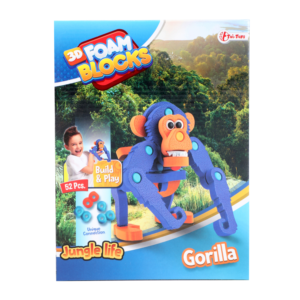 Toi\u002Dtoys\u0020Knutselpuzzel\u0020Aap\u0020Junior\u002025,8\u0020Cm\u0020Blauw\u002059\u002Ddelig