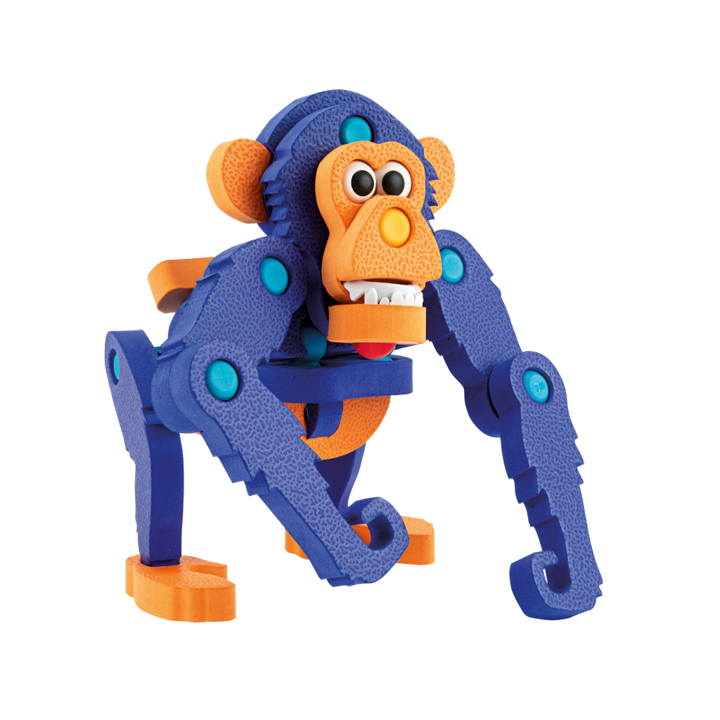 Toi\u002Dtoys\u0020Knutselpuzzel\u0020Aap\u0020Junior\u002025,8\u0020Cm\u0020Blauw\u002059\u002Ddelig