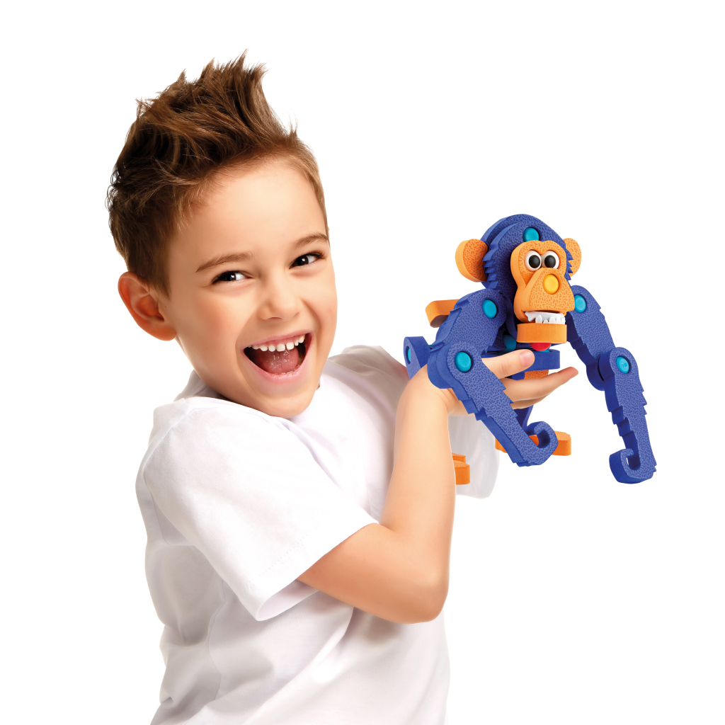 Toi\u002Dtoys\u0020Knutselpuzzel\u0020Aap\u0020Junior\u002025,8\u0020Cm\u0020Blauw\u002059\u002Ddelig