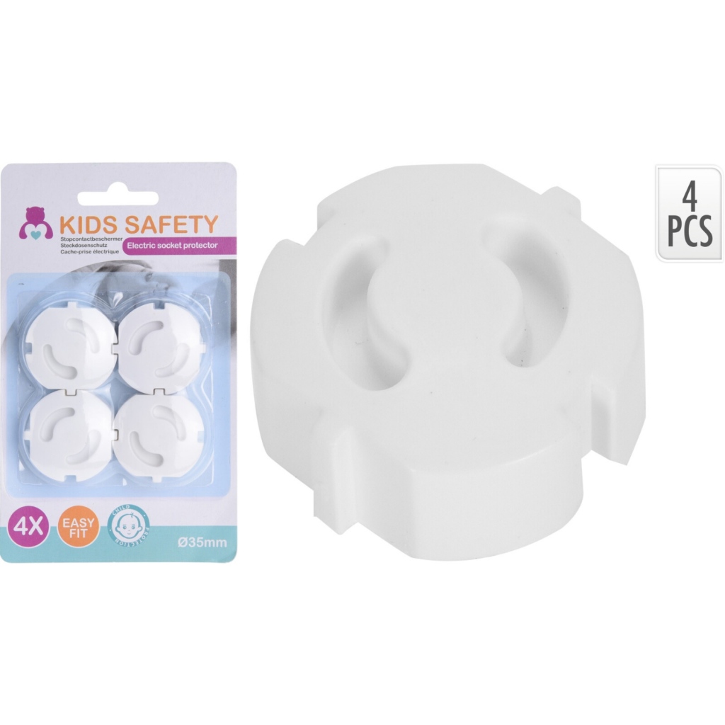 Stopcontactbeschermer\u00204\u0020Stuks\u0020Wit