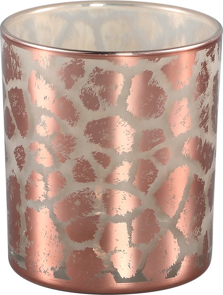 PMTD\u0020Windlicht\u0020Desiree\u0020Giraffeprint\u0020Roze\u002010\u0020Cm