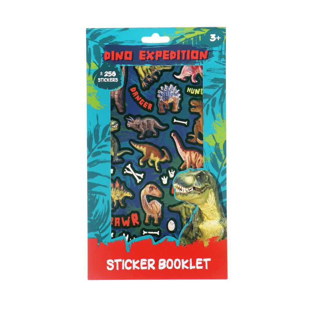 Stickerboekje\u0020Jurassic\u0020Dino\u0020met\u0020250\u0020Stickers