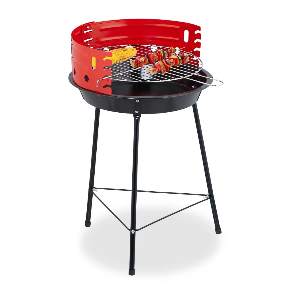BBQ\u0020Barbecue\u002033x32x55\u0020cm\u0020Zwart\u002FRood