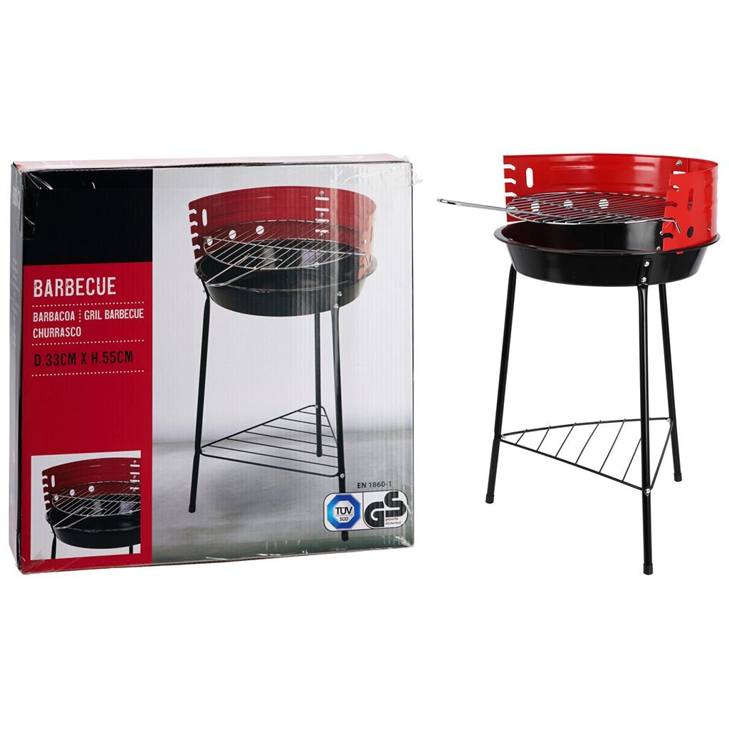 BBQ\u0020Barbecue\u002033x32x55\u0020cm\u0020Zwart\u002FRood