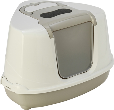 MODERNA\u0020HOEK\u0020KATTENBAK\u0020FLIP\u0020BEIGE\u002056X45X39\u0020CM