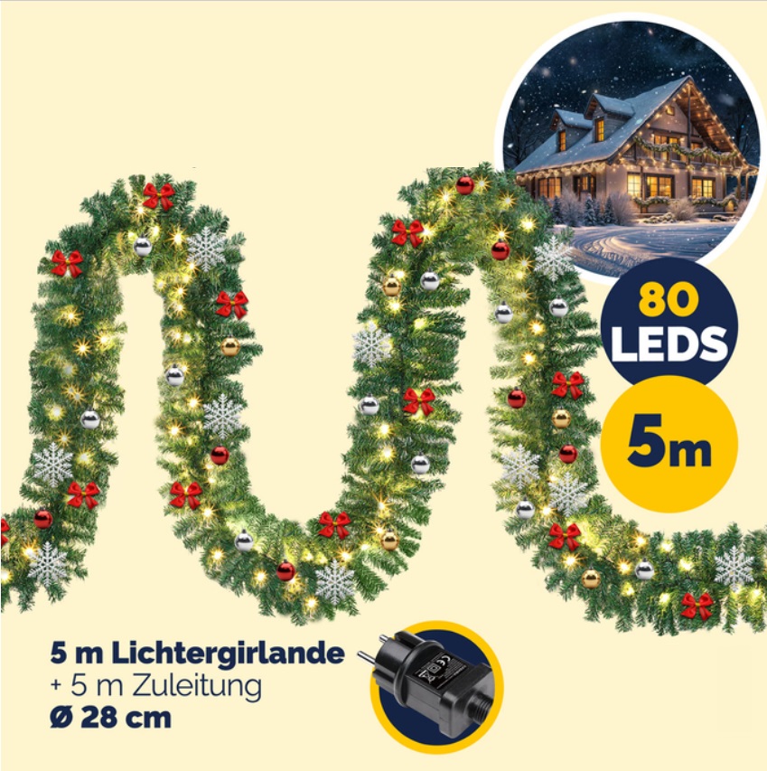 Kerstguirlande\u0020met\u0020decoratie\u0020,\u0020slinger,\u0020kerstslinger\u0020met\u0020afstandsbediening\u00205mtr\u002080xLED\u0020\u002Din\u002Foutdoor\u0020set\u00202\u0020stuks