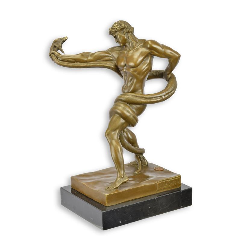 A\u0020BRONZE\u0020SCULPTURE\u0020OF\u0020AN\u0020ATHLETE\u0020WRESTLING\u0020A\u0020PYTHON