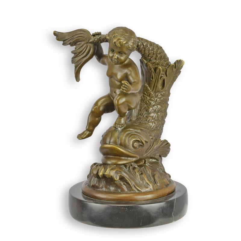 A\u0020BRONZE\u0020SCULPTURE\u0020OF\u0020A\u0020PUTTO\u0020ON\u0020A\u0020FISH