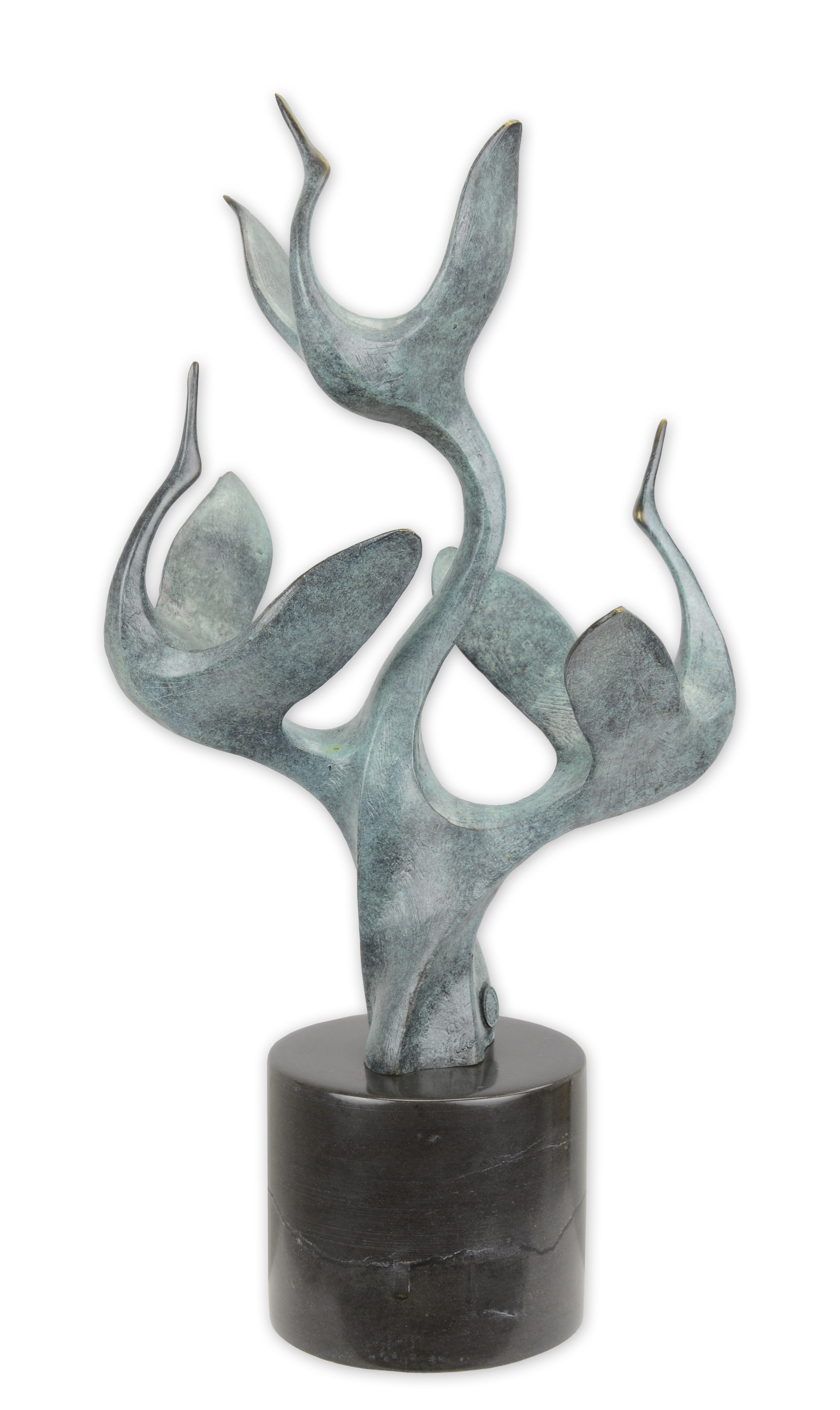 EEN\u0020MODERNISTISCHE\u0020BRONZEN\u0020SCULPTUUR\u0020VAN\u0020EEN\u0020GROEP\u0020KRAANVOGELS