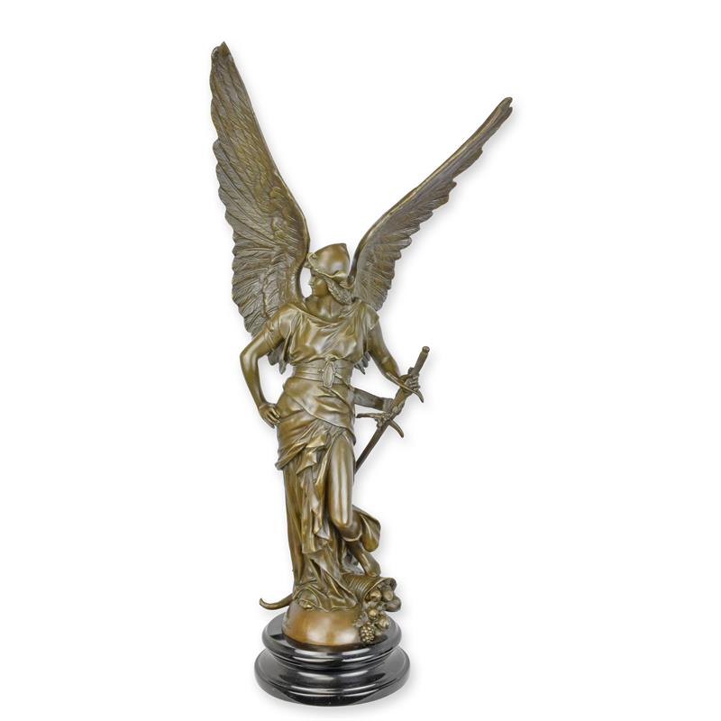 BRONZEN\u0020SCULPTUUR\u0020GENAAMD\u0020\u201CGEWAPENDE\u0020VREDE\u0022