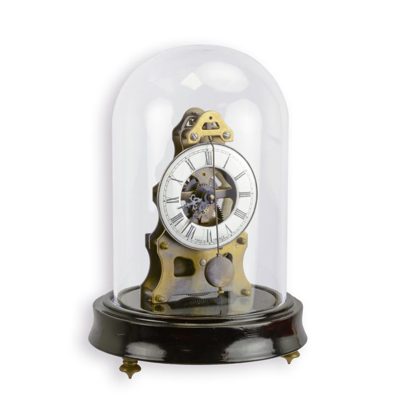 A\u0020MECHANICAL\u0020TABLE\u0020CLOCK\u0020UNDER\u0020GLASS\u0020DOME