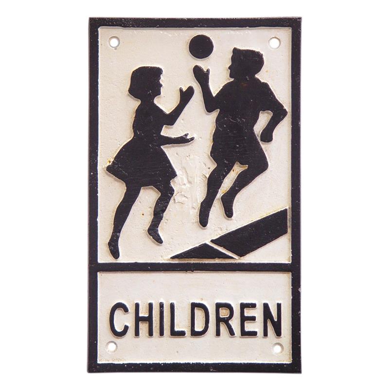 A\u0020CAST\u0020IRON\u0020\u0022CHILDREN\u0020PLAYING\u0022\u0020SIGN