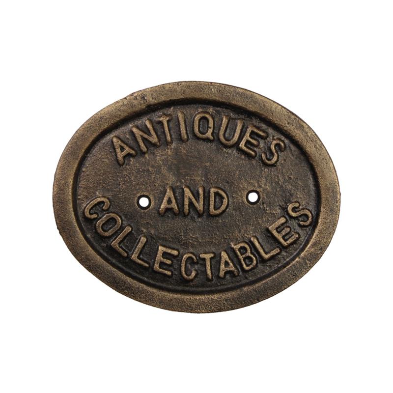Gietijzeren\u0020\u0022antiek\u0020en\u0020verzamelobjecten\u0022\u0020plaquette