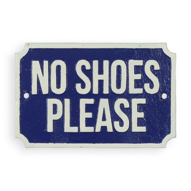 A\u0020CAST\u0020IRON\u0020\u0022NO\u0020SHOES\u0020PLEASE\u0022\u0020PLAQUE
