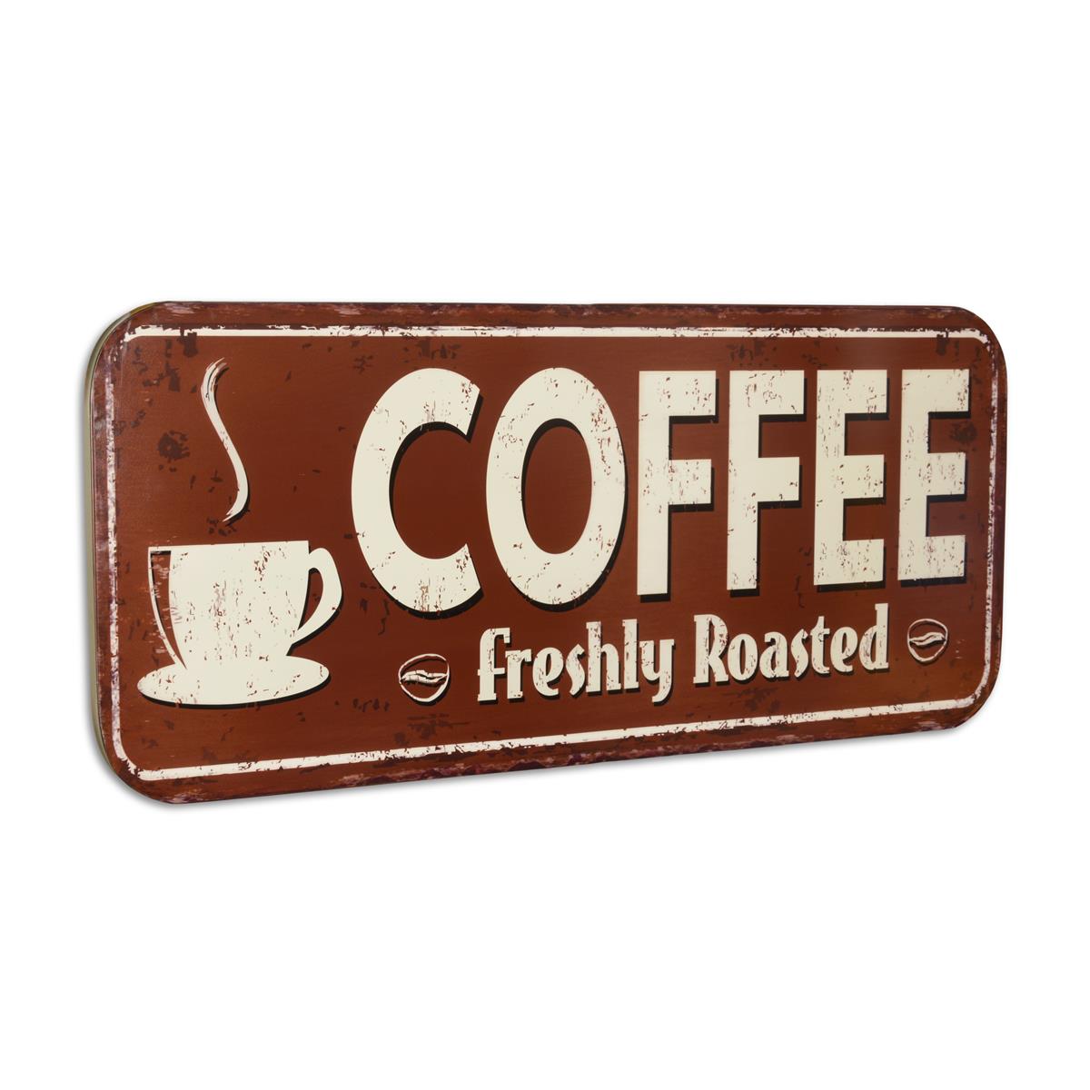Blikken\u0020muurplaat\u0020\u0022Koffie\u0022