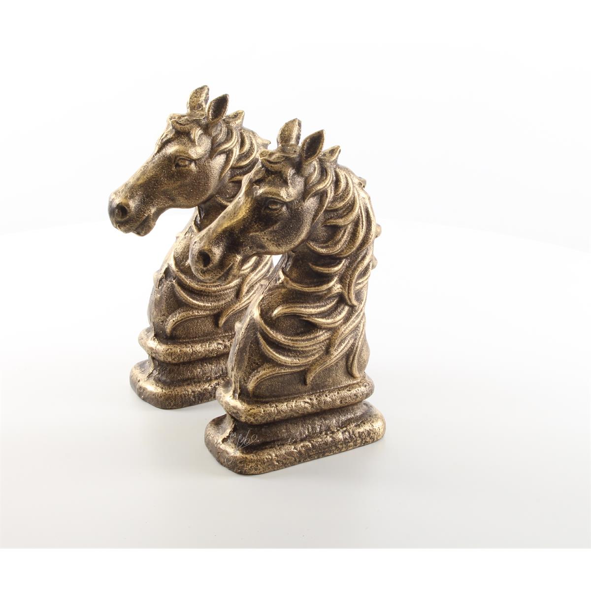 boekensteunen\u0020paardenkop\u0020bronskleur\u0020set\u0020van\u00202\u0020stuks