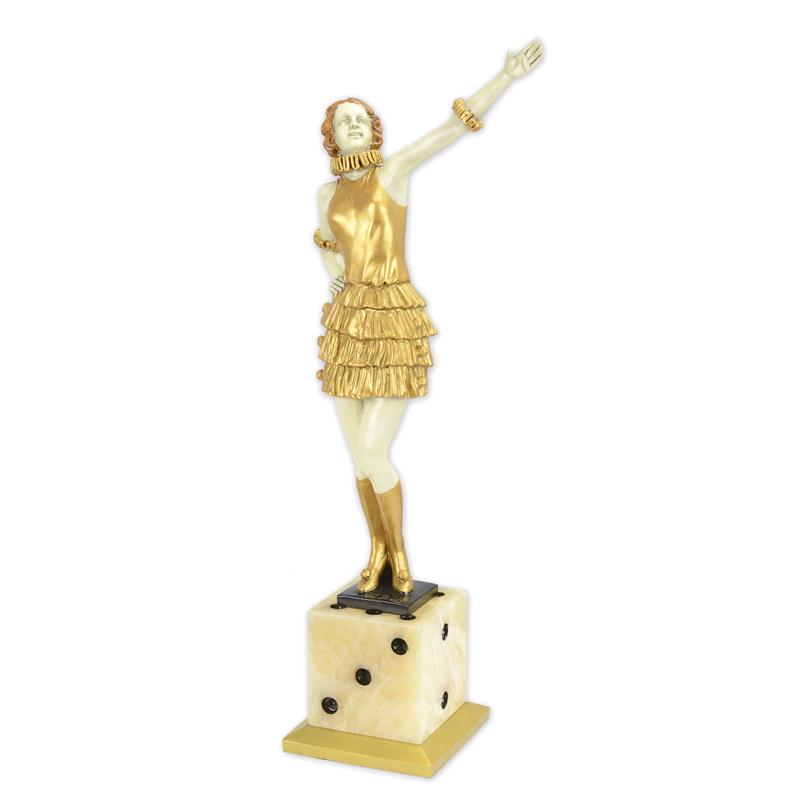 A\u0020BRONZE\u0020SCULPTURE\u0020OF\u0020A\u0020LADY\u0020MOUNTED\u0020ON\u0020A\u0020DICE\u0020SHAPED\u0020BASE