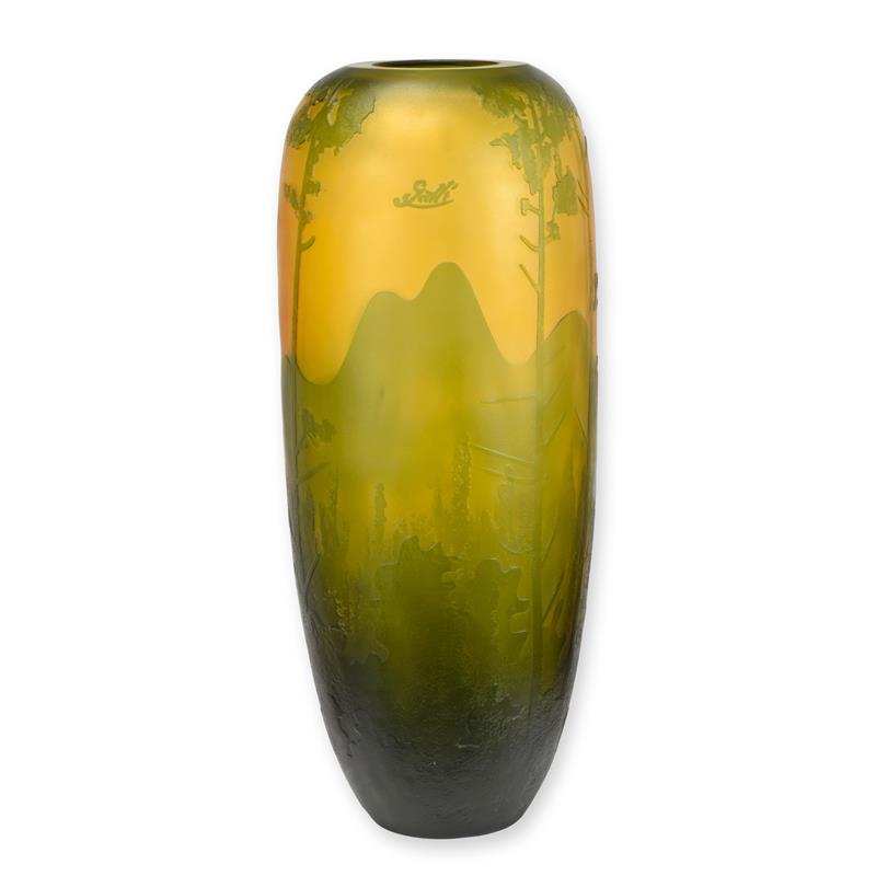 A\u0020CAMEO\u0020GLASS\u0020VASE\u0020\u0027PINE\u0020FOREST\u0027