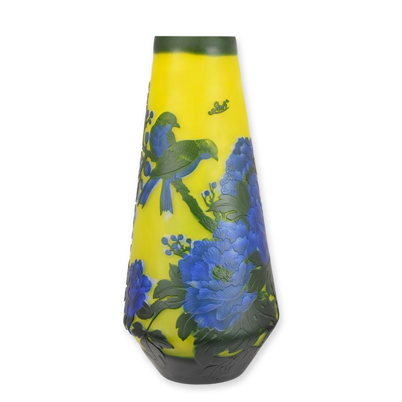 Camee\u0020glazen\u0020vaas\u0020\u0027kersenbloesem\u0027