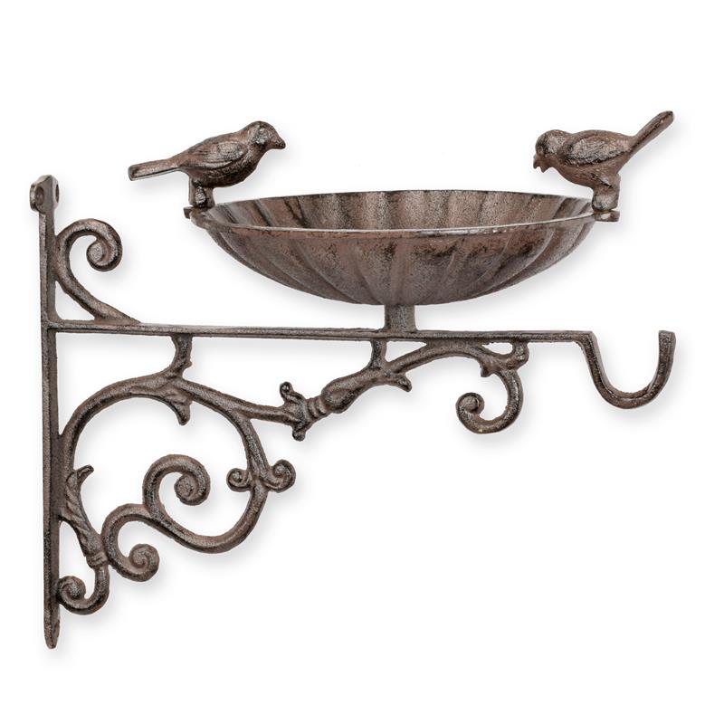 A\u0020CAST\u0020IRON\u0020WALL\u0020MOUNT\u0020BIRD\u0020BATH\u0020WITH\u0020HOOK