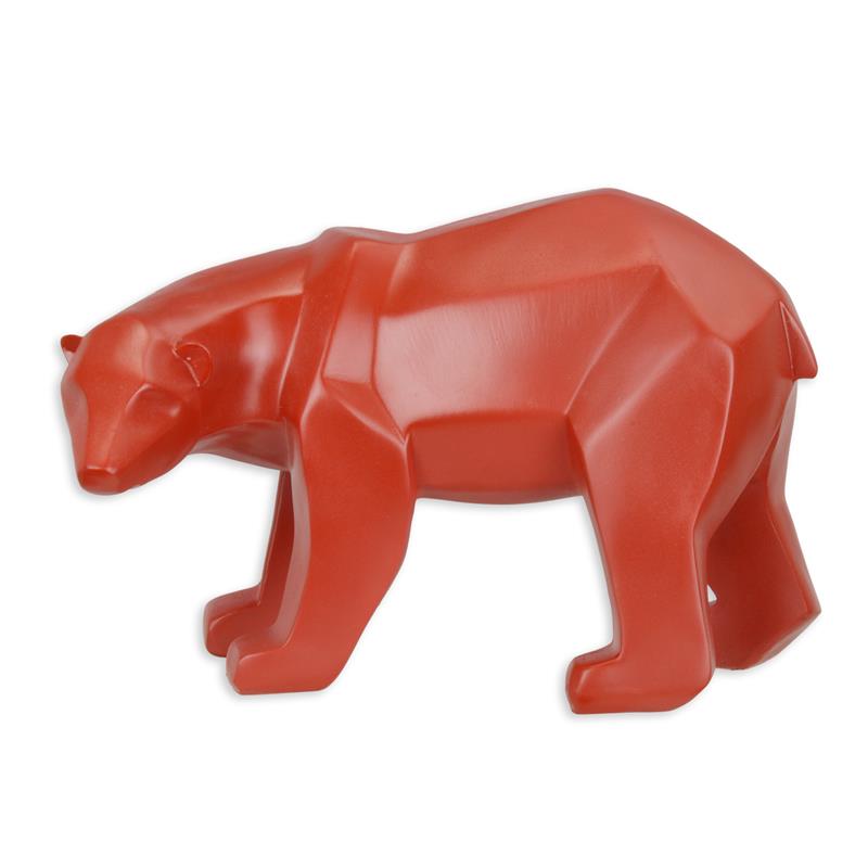 A\u0020RESIN\u0020POLYGONAL\u0020FIGURINE\u0020OF\u0020A\u0020POLAR\u0020BEAR,\u0020RED