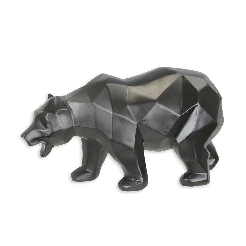 A\u0020RESIN\u0020POLYGONAL\u0020FIGURINE\u0020OF\u0020A\u0020BEAR,\u0020BLACK