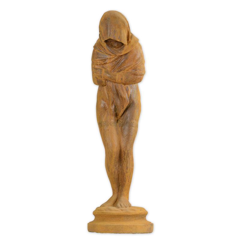 A\u0020RUSTY\u0020CAST\u0020IRON\u0020FIGURINE\u0020OF\u0020A\u0020HOODED\u0020WOMAN