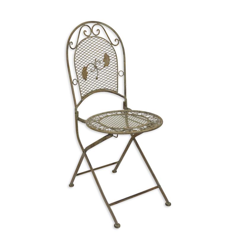 A\u0020WEATHERED\u002DLOOK\u0020IRON\u0020FOLDING\u0020CHAIR