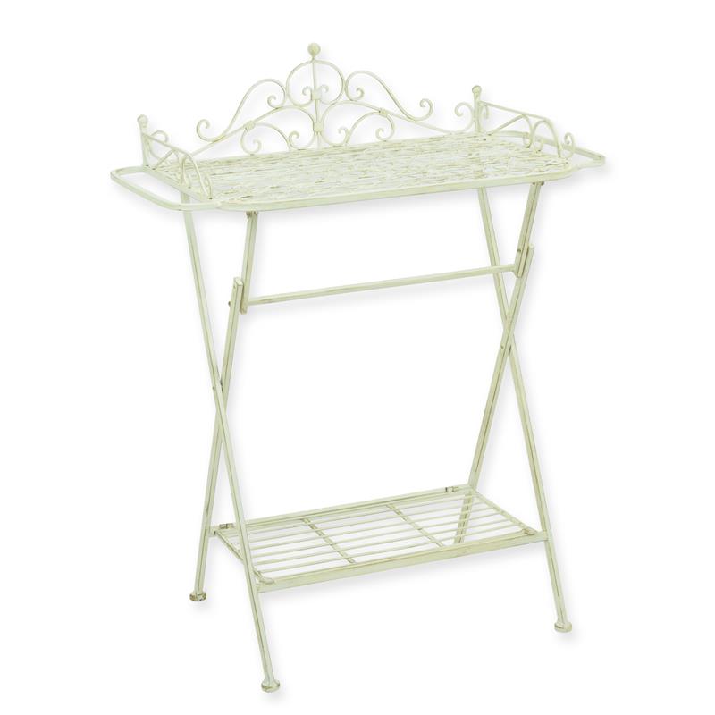 A\u0020WROUGHT\u0020IRON\u0020BATHROOM\u0020TABLE,\u0020WHITE