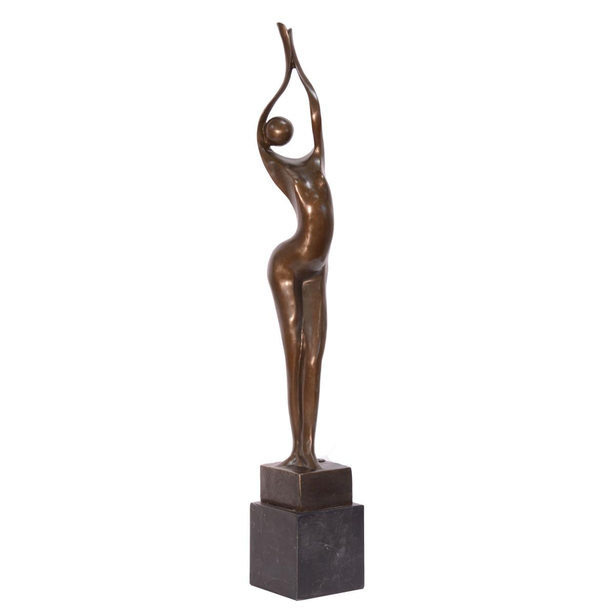 MODERN\u0020BRONZEN\u0020SCULPTUUR\u0020VAN\u0020EEN\u0020STAANDE\u0020VROUW