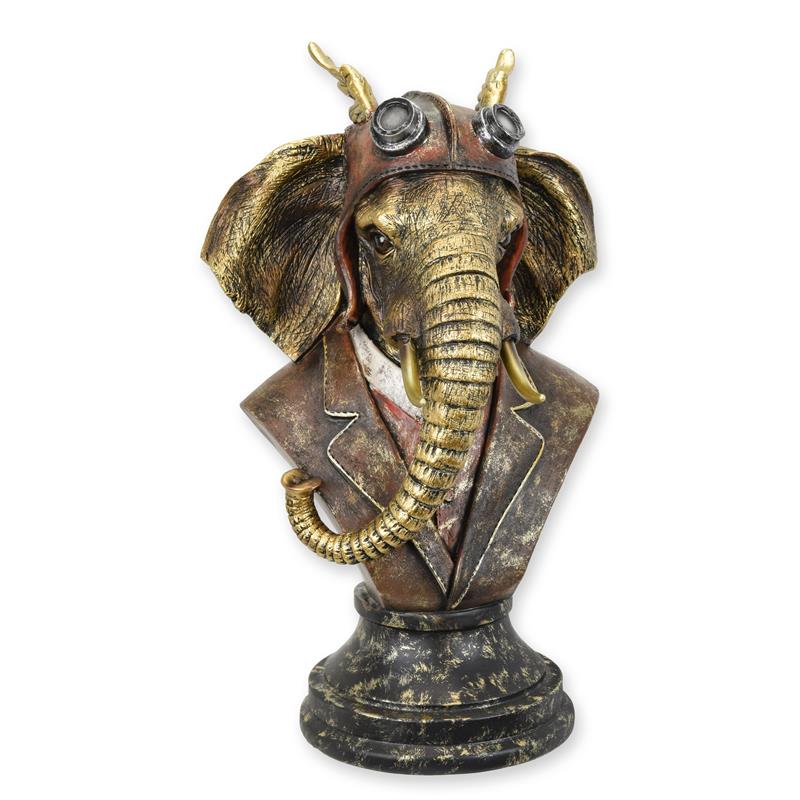 A\u0020RESIN\u0020STEAMPUNK\u0020BUST\u0020OF\u0020A\u0020DRESSED\u0020ELEPHANT