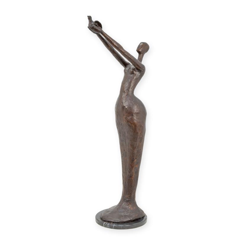 A\u0020MODERNIST\u0020BRONZE\u0020SCULPTURE\u0020OF\u0020A\u0020WOMAN\u0020RELEASING\u0020A\u0020BIRD