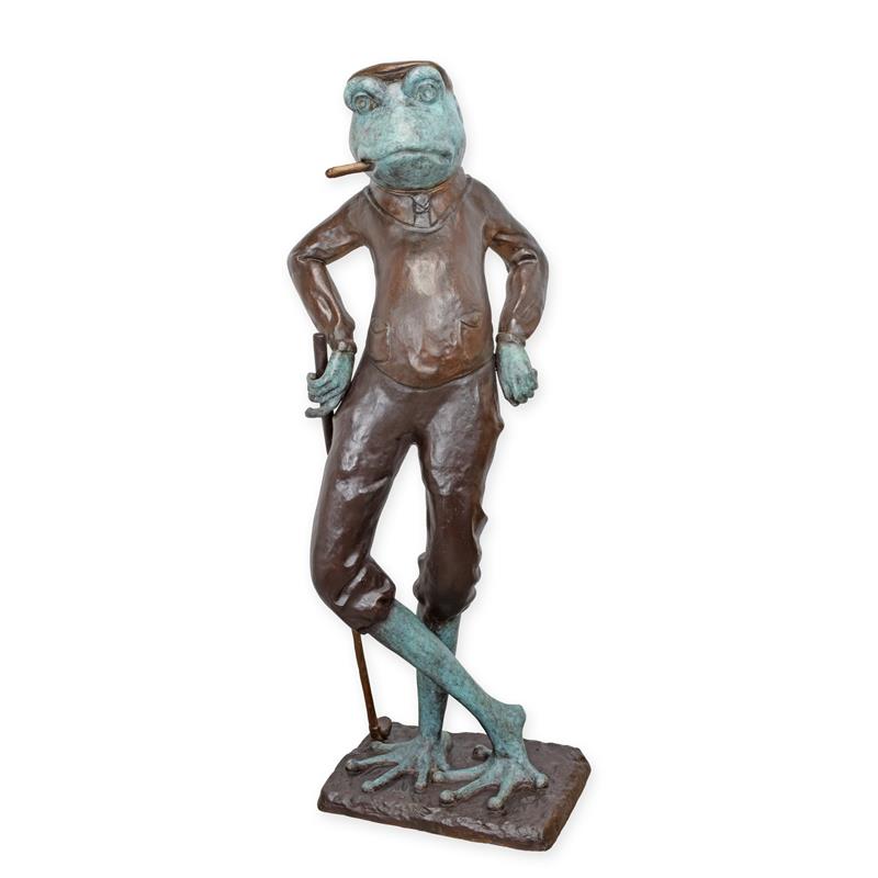A\u0020BRONZE\u0020SCULPTURE\u0020OF\u0020A\u0020GOLFING\u0020FROG