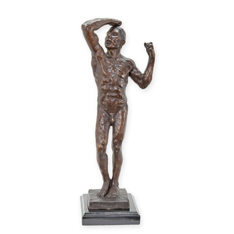 Bronzen\u0020beeld\u0020van\u0020Adam\u0020hoogte\u002039\u0020cm