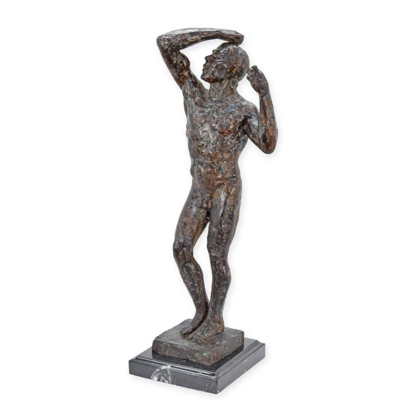 Bronzen\u0020beeld\u0020van\u0020Adam\u0020hoog\u002039\u0020cm