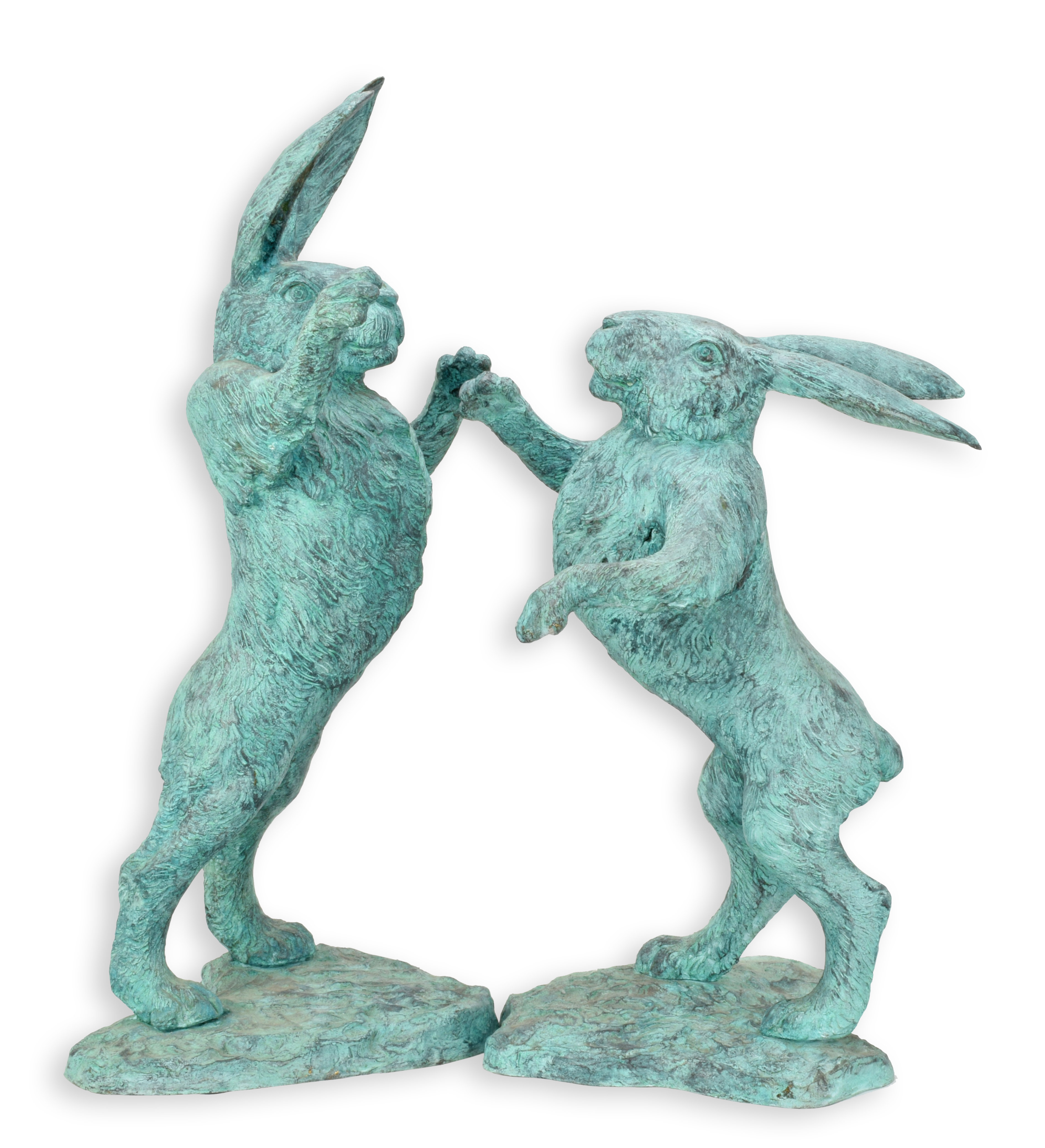 A\u0020PAIR\u0020OF\u0020TWO\u0020BRONZE\u0020BOXING\u0020HARES