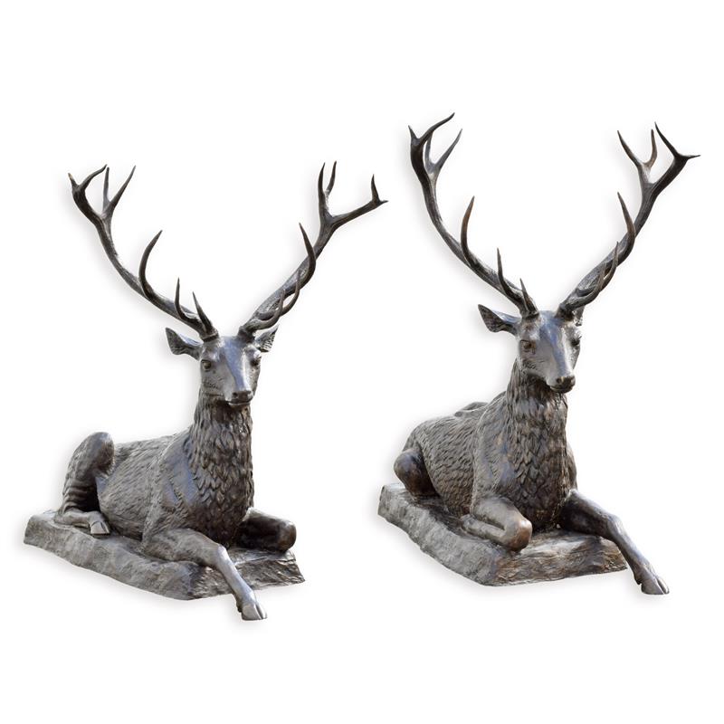 A\u0020BRONZE\u0020PAIR\u0020OF\u0020RECLINING\u0020DEER