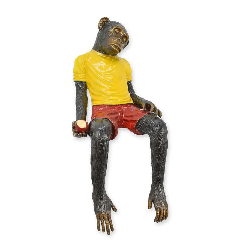 BRONZEN\u0020BEELD\u0020VAN\u0020EEN\u0020GEKLEDE\u0020AAP,\u0020CHILLEND