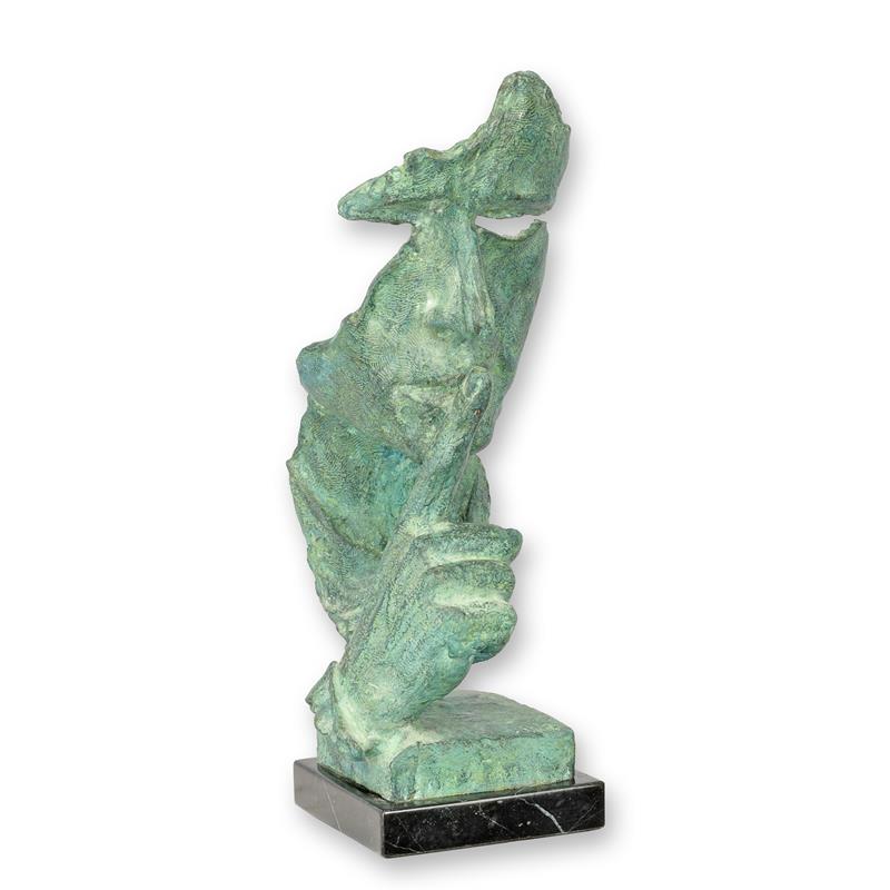 A\u0020BRONZE\u0020SCULPTURE\u0020\u0022SPEAK\u0020NO\u0020EVIL\u0022\u0020GREEN