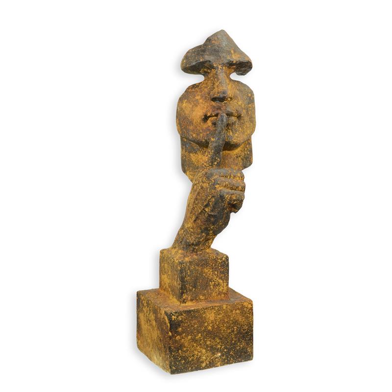 A\u0020RESIN\u0020AND\u0020MGO\u0020SCULPTURE\u0020CALLED\u0020THE\u0020WHISPERER\u0020RUSTY\u0020FINISH