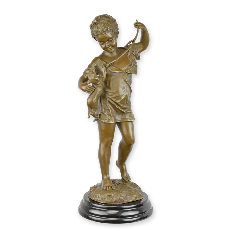 A\u0020BRONZE\u0020SCULPTURE\u0020OF\u0020A\u0020GIRL\u0020WITH\u0020CAT