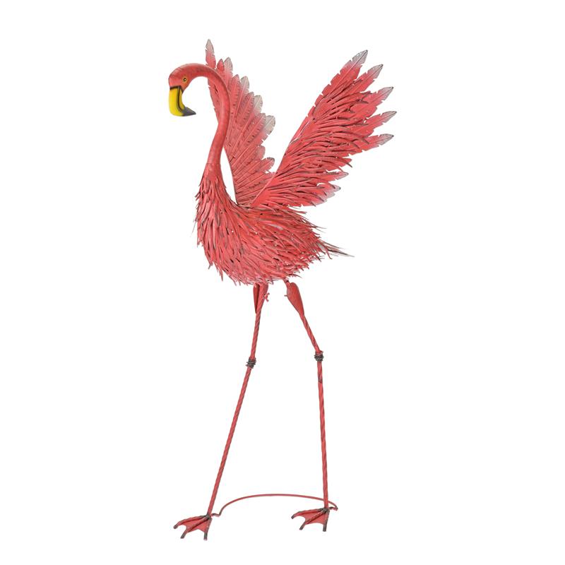 Metalen\u0020kleurrijke\u0020flamingo