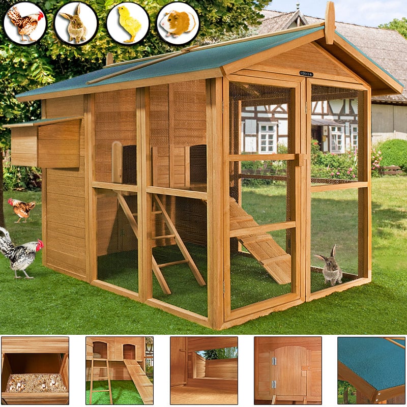 Kippenhok\u0020Klein\u0020Dierenverblijf\u0020191x151x148cm
