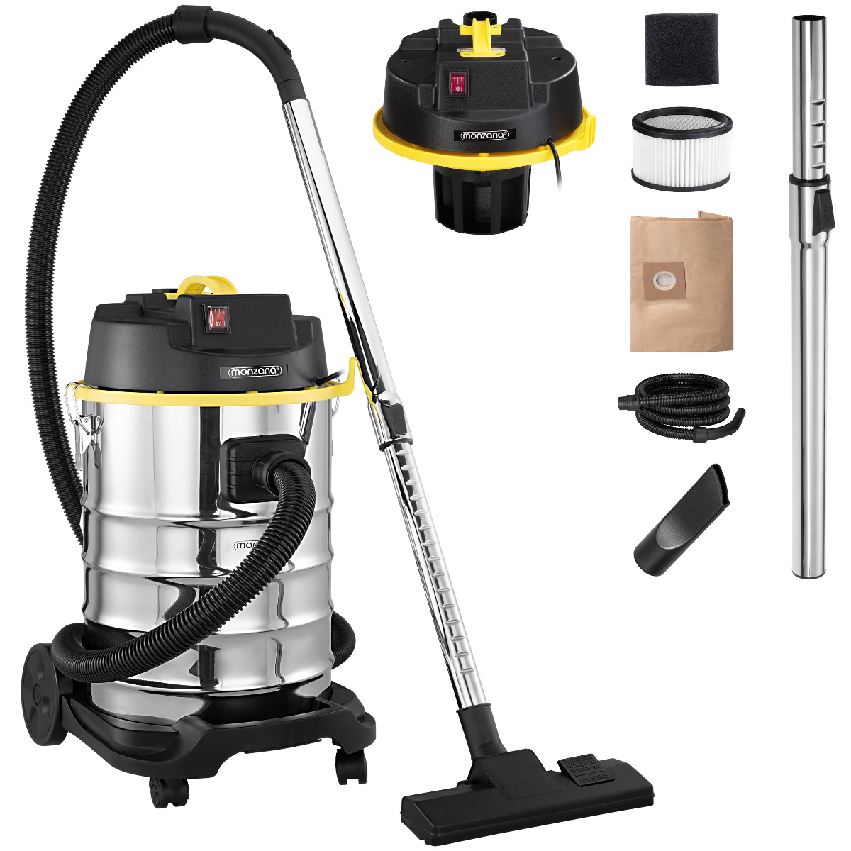 Stofzuiger\u0020Nat\u0020en\u0020Droog\u002030\u0020ltr\u0020\u002F\u00202200\u0020Watt