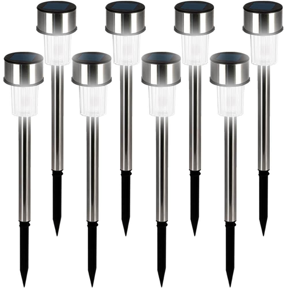 LED\u0020Solar\u0020Verlichting\u0020Buiten\u00208\u0020stuks\u0020Edelstaal\u002036,5\u0020cm