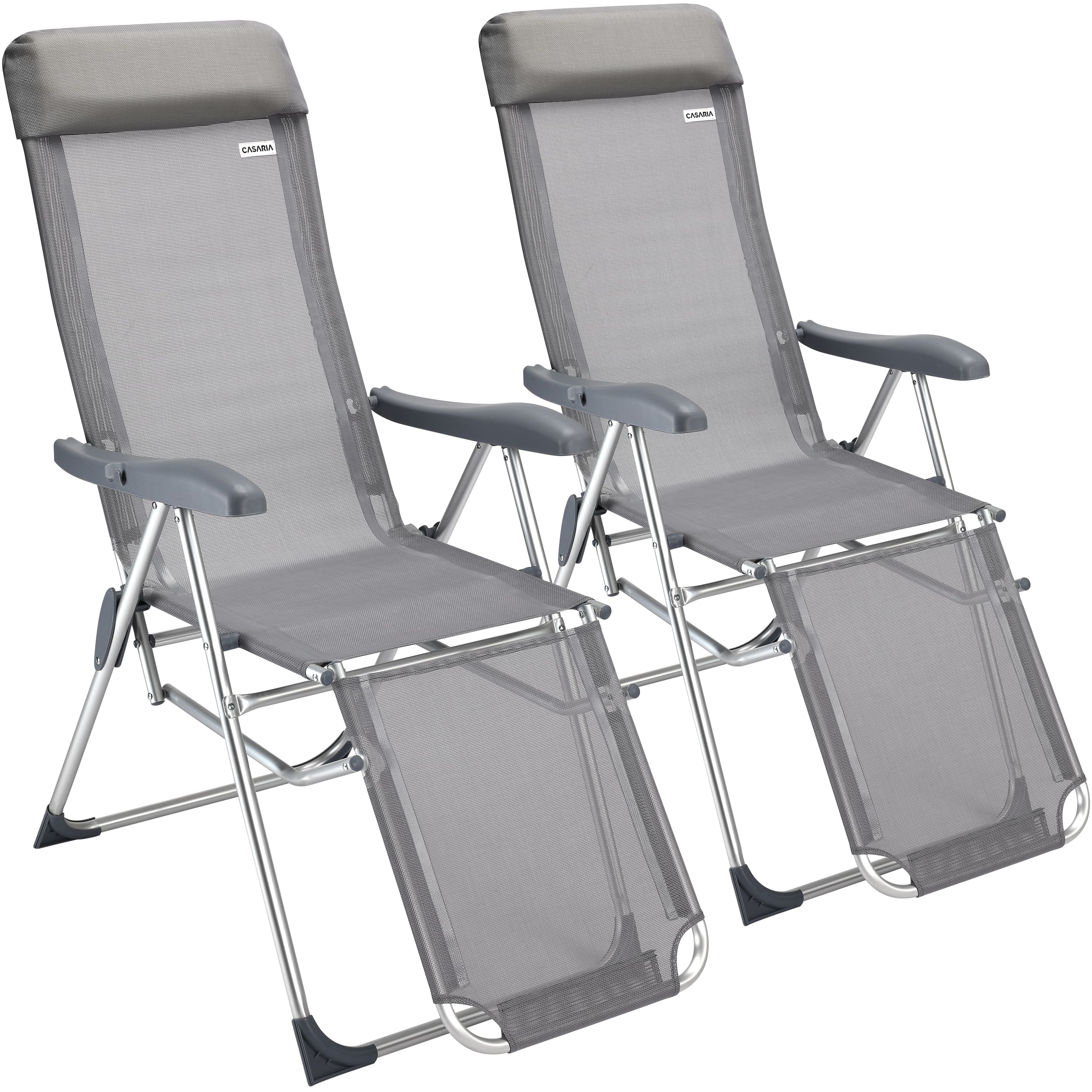 Tuinstoel\u0020met\u0020Hoge\u0020Rugleuning\u00202\u0020Stuks\u0020Antraciet\u0020Aluminium