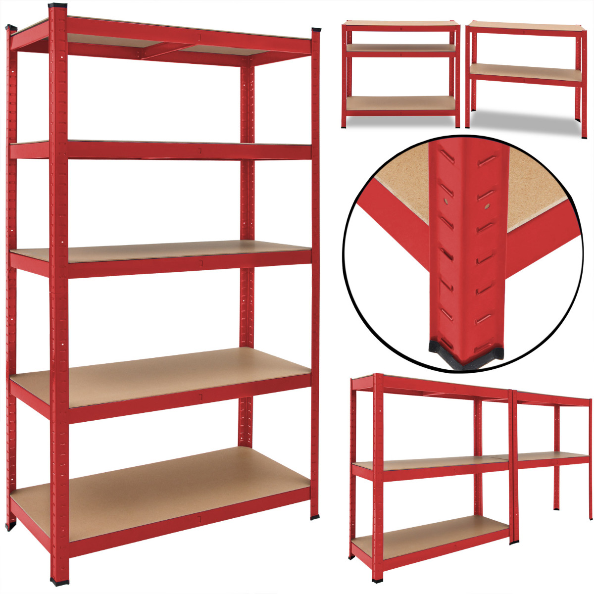 Metalen\u0020Opbergrek\u0020tot\u0020875kg\u0020rood